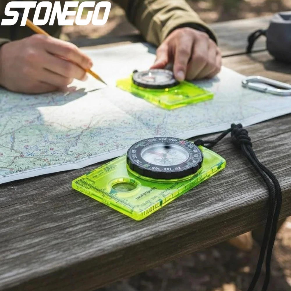 Professional Orienteering Compass Advanced Scout Hiking Compass for Backpacking Camping Map Reading Navigation