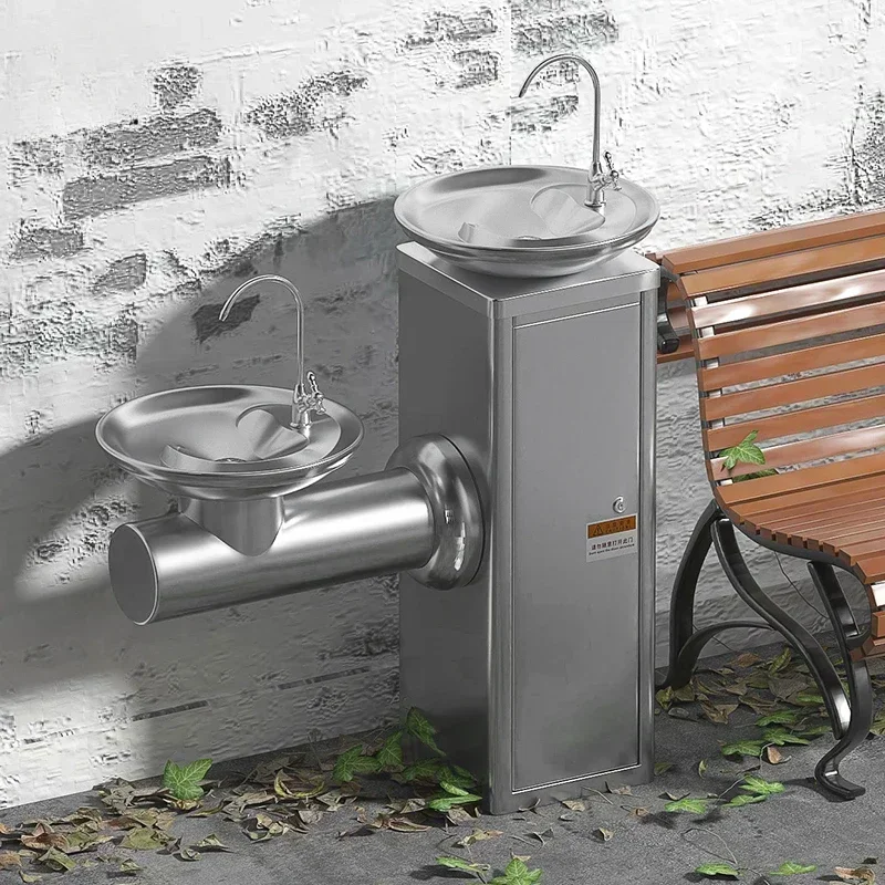 

Outdoor 304 Stainless Steel Washbasin Community Park Public Direct Drinking Water Table Column Floor-to-ceilingHot Sales Cheap A