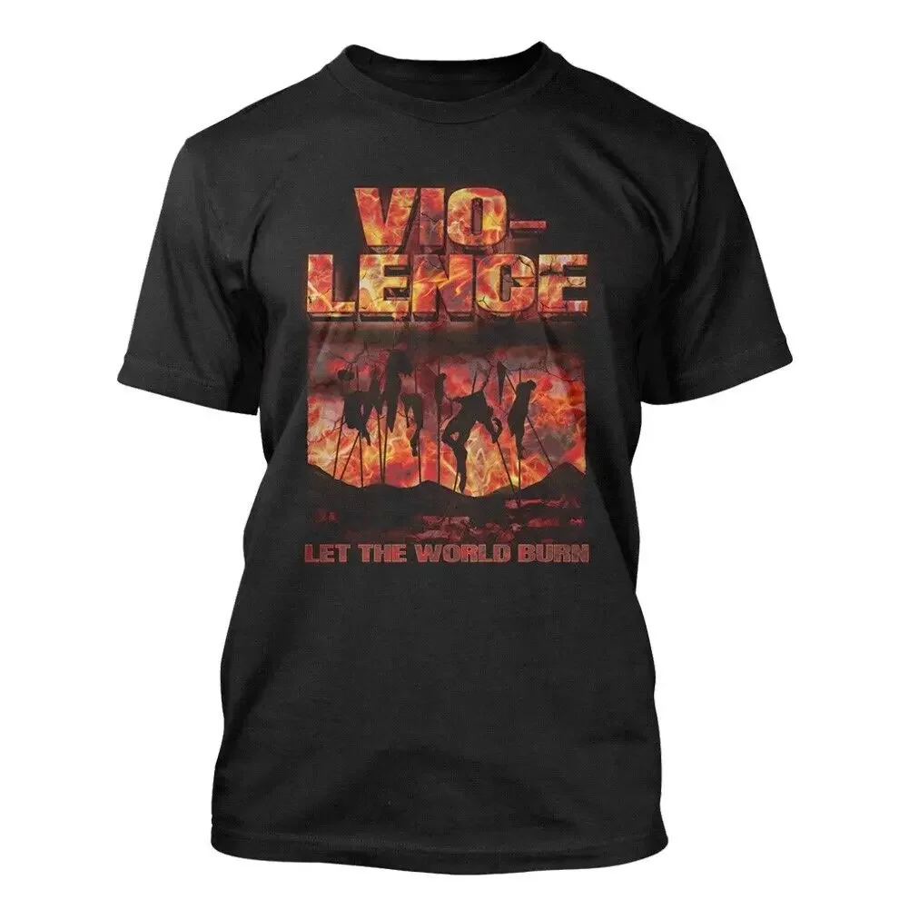 Vio-lence - Let The World Burn (XL Black Shirt) NEW Overkill / Fear Factory