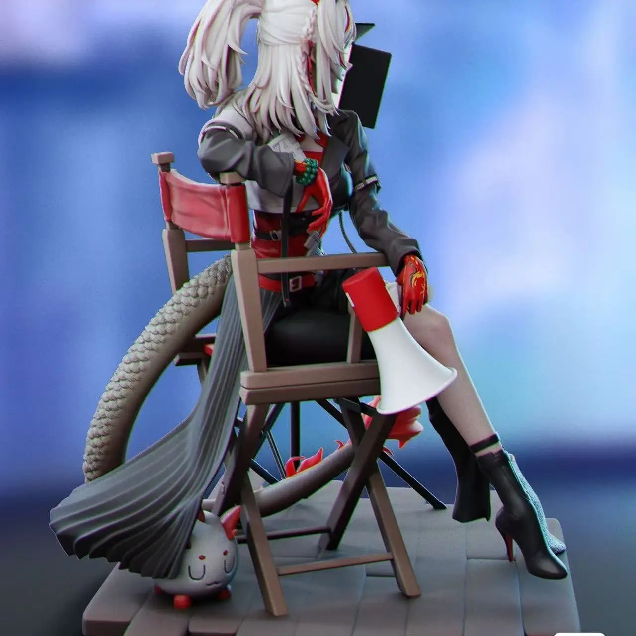 Arknights Nian GK 화이트 모델 3D 인쇄 DIY 그림 그림 팬들을위한 애니메이션 선물