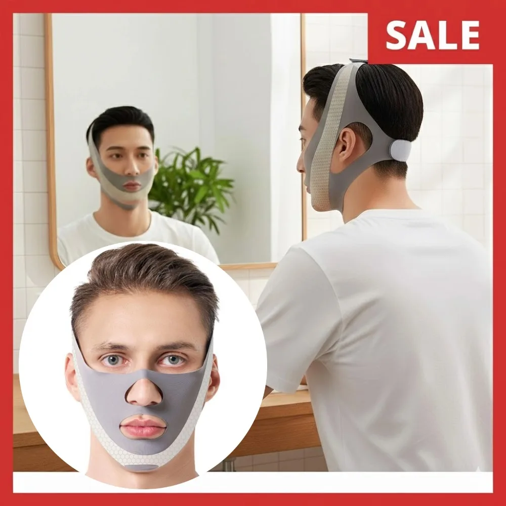 Face Sculpting Sleep Mask Breathable Elastic Lifting Tightening Mask Skin Care Slimming Strap Chin Up Mask Double Chin Mask