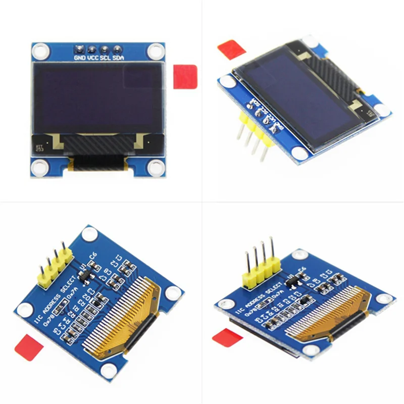 5 Stuks 0.96 Inch Iic I2c Seriële Gnd 128X64 Oled Lcd Led Display Module Voor Kit Wit Display