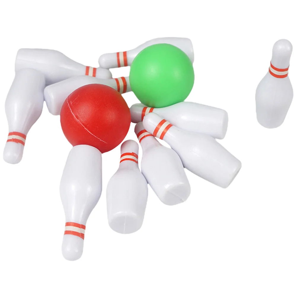 

Decorate House Miniature Model Bowling Toy Simulation Sports Goods Toddler Toys for Toddlers Plastic Tabletop Games