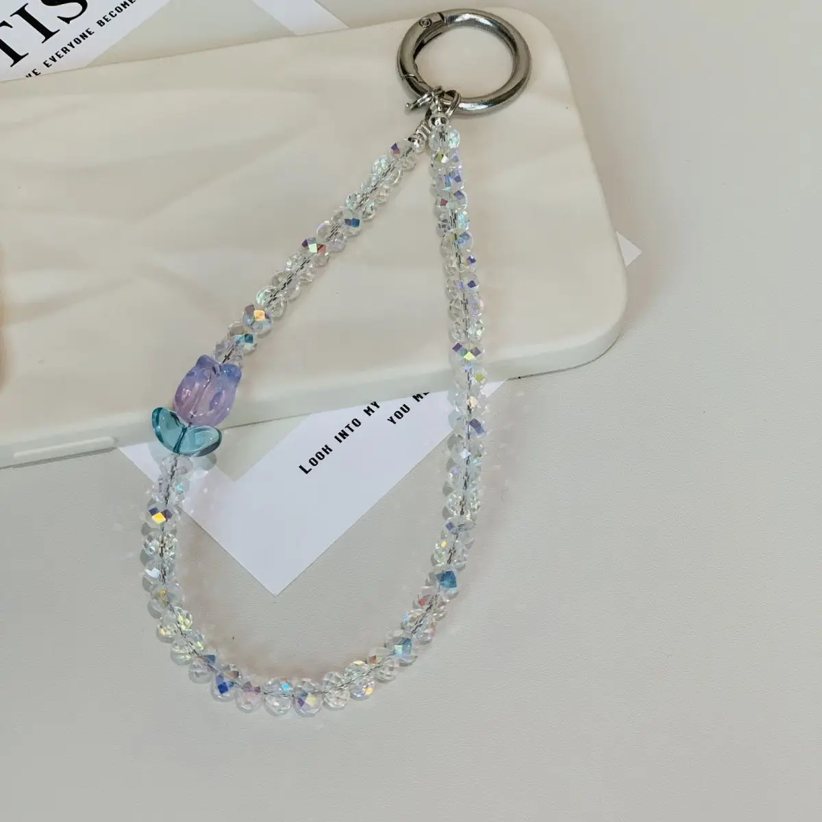 

Блестящий ремешок для телефона, шнурок с нескользящей картой, аксессуары ручной работы «сделай сам», цепочка для ключей для iPhone 16, школьный портфель с CCD-камерой, Ins Корея Y2K