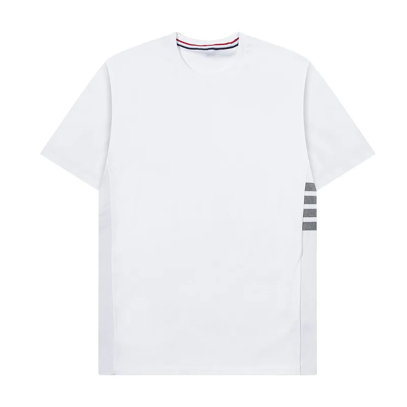 

Summer Casual Loose ort Sve Pure Cotton Striped T-irt Men's Basic Fit Outdoor Wear Comfortable Breathable Tee