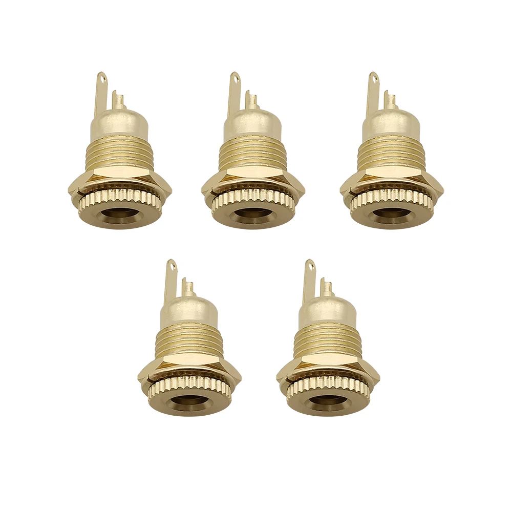 

DC-099 DC Power Female Jack 5.5x2.1mm / 5.5x2.5mm Connector High Current 20A/30V Gold-Plated DC Socket Nut Panel Mount Adapter