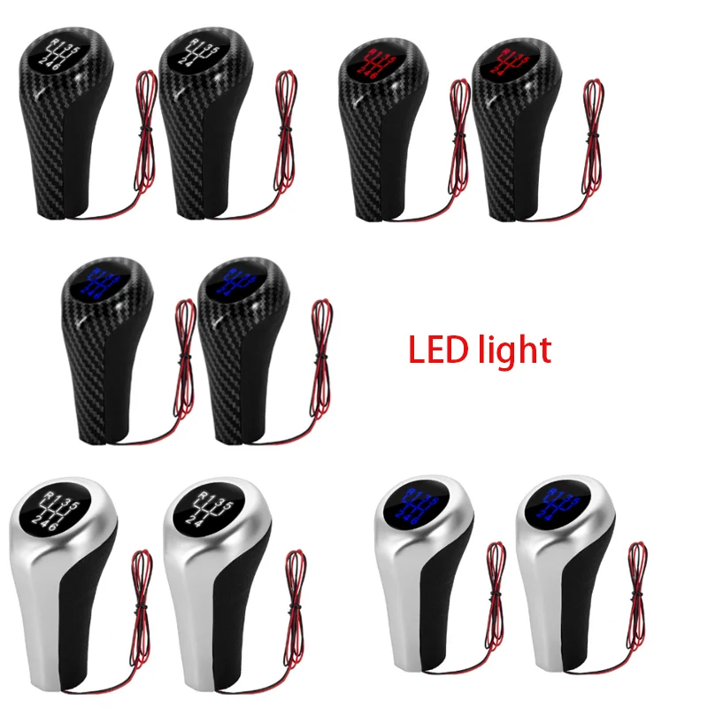 LED Backlight Gear Knob Shifter White/Red/Blue Color  For BMW E39 E60 E61 E46 E82 E87 E90 E91 E92 X1 X3 X5 M5