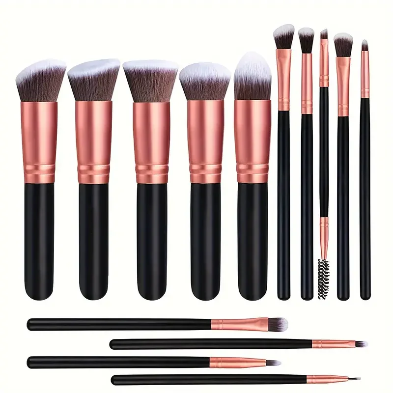 NEUES 14-teiliges Make-up-Pinsel-Set, weich, flauschig, für Foundation, Rouge, Puder, Lidschatten, zum Verblenden, für Damen, Kosmetik, Schönheitswerkzeug, Weihnachtsgeschenk