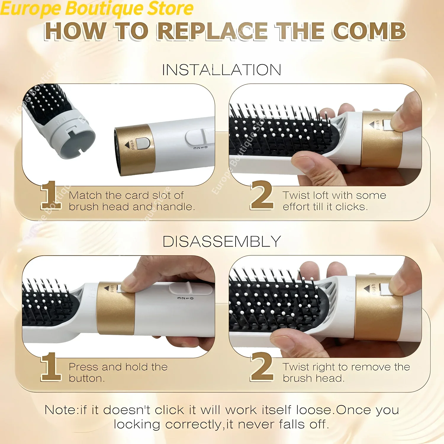Professional 5 in 1 Hair Dryer Hot Air Comb Curler For Dyson Airwrap Hair Dryer Styling Tool Hair Straightener Hairdressing Tool view 6