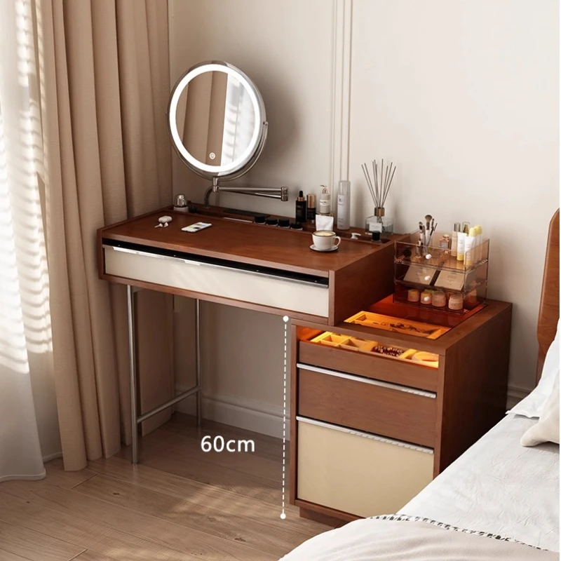 الحديثة الفاخرة ماكياج الغرور منضدة الزينة أدوات الزينة لخزانة أثاث غرفة النوم مضمد تخزين خزانة أدراج مكتب #5