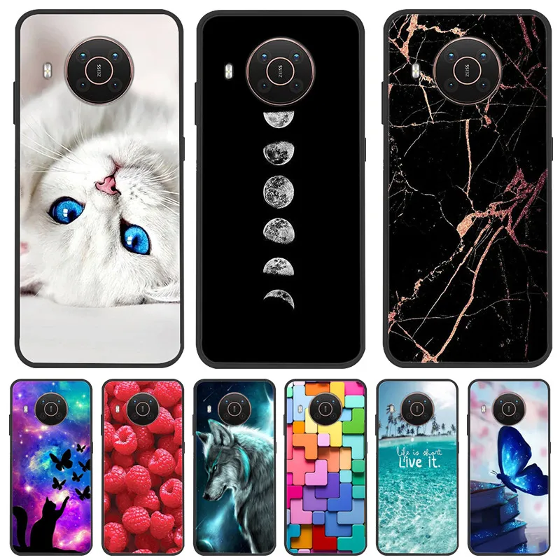 for Nokia X20 Case X10 Fashion Soft Silicone Phone Cover for Nokia x10 x20 Case TPU Bumper for Funda NokiaX20 X 20 10 Coque Cat