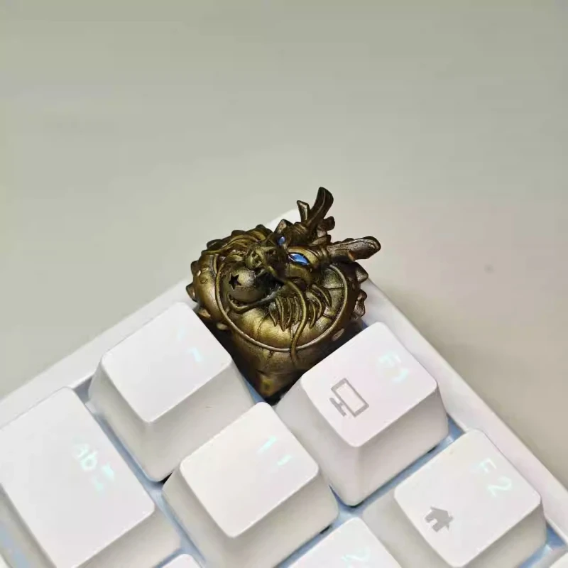 Originality Divine Dragon Theme Keycaps Resin Artisan Keycaps for Mechanical Keyboard Accessories Custom Cute Key Caps MX Switch