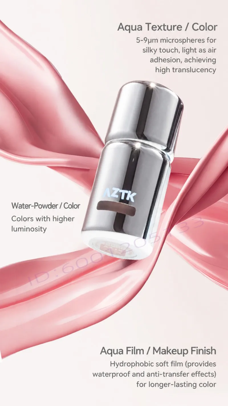 AZTK Liquid Blush Water To Powder Soft Matte Cool Toned Blusher Natural Pink Flush Long Lasting Cheek Tint Makeup