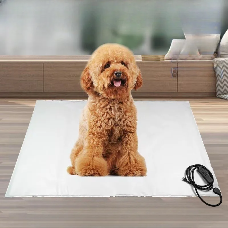

Extra Large 100x200cm Waterproof PVC Pet Heat Pad Chew-Resistant & CE Certified Adjustable Temperature for Outdoor Dog House