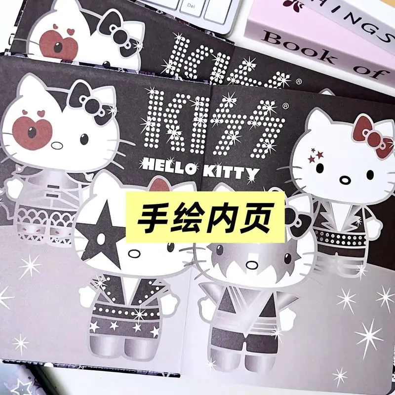 Cute Cartoon Sanrio Characters Hellokitty Figure A5 Soft Cover Full Color Inner Page Lineae Transversae Notebook Diary Present