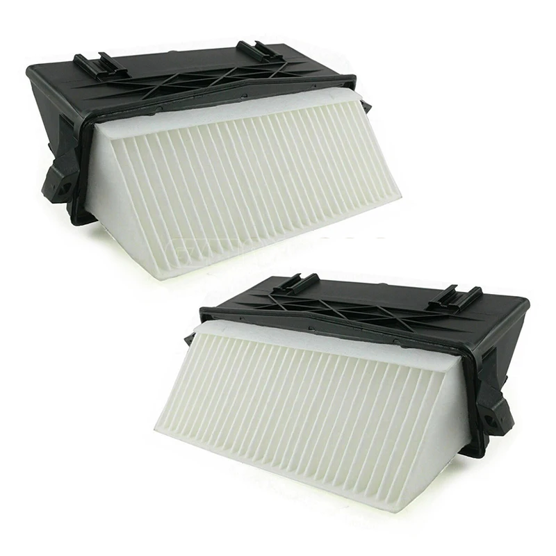 2PCS Air Filter Set For Mercedes W204 S204 W212 S212 X164 M-Class W164 W221 W166 ML350 3.0L V6 S350 OEM# 6420941204 6420940000