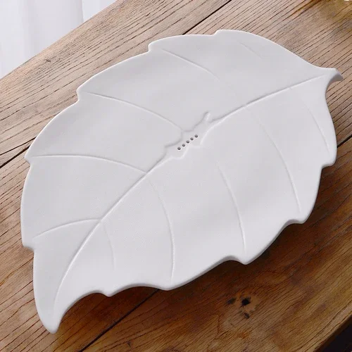 

Valet Tea Tray Kitchen Chinese Ceramic Irregular Tea Tray Water Absorbed Office Accessories