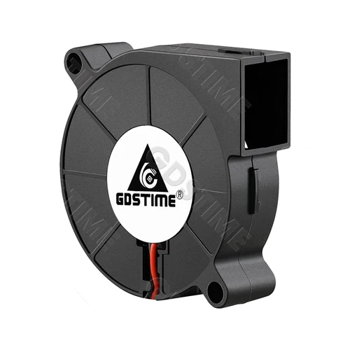 Imagen 2 del producto Ventilador Gdstime 5015 24V 12V 5V 50MM x 15MM ventilador Radial de turbina 5015 enfriador de alta velocidad de doble bola para refrigeración de piezas de impresora 3D