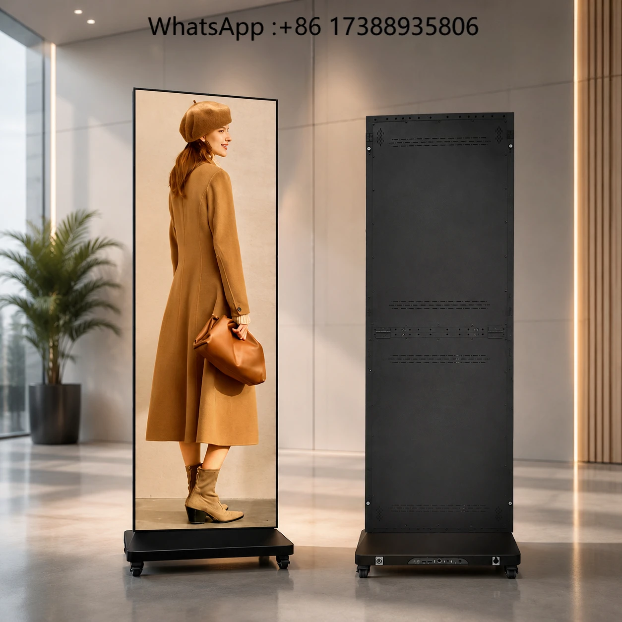 Floor Standing Outdoor Led Display Screen Advertising Player Vertical Totem Digital Touch LED Screen Display
