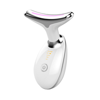 Beauty Device Thermal Neck Lifting and Tighten Massager Electric Microcurrent Wrinkle Remover LED Photon