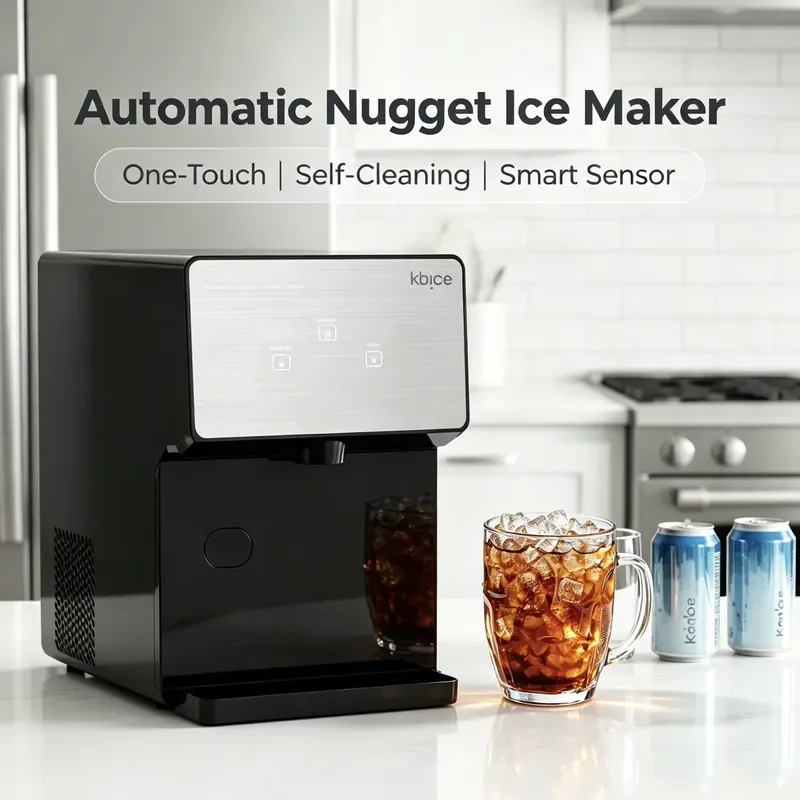 2026 New Portable Mini Ice Maker Automatic Compact Electric Ice Machine for Home Small Countertop Appliance Always Full Ice