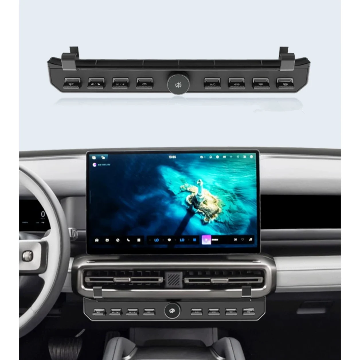 Car Expansion Buttons Hub for Jaecoo 6T J6 Jaecoo 6 Fulwin X3L X3P X3 Plus iCar 03 03T Car Expand Physical Buttons HUB Kit