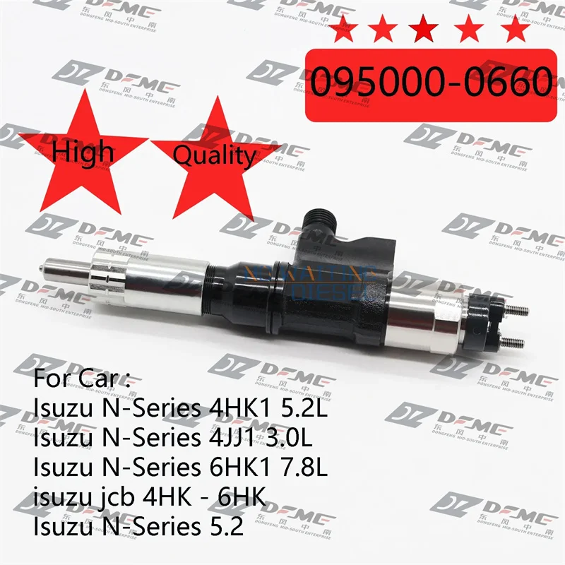 Common Rail 0950000660-095000, Injector 0660 095000 For Isuzu JCB