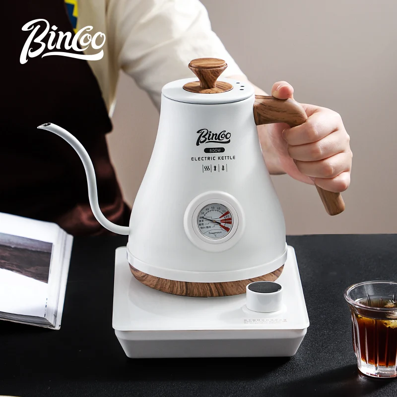 

Bincoo кофейник ручной работы, интеллектуальный контроль температуры, электрический чайник, чайник, постоянный бытовой кофейный инструмент, 220 В, 800 Вт, 1 л