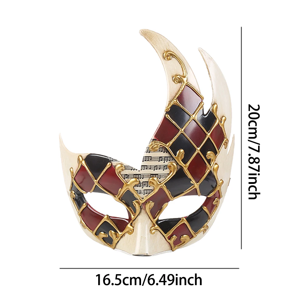 Vintage Venice Half Face Mask Cosplay Venetian Women Men Masks Carnival Masquerade Halloween Dress Up Party Costume Props 6