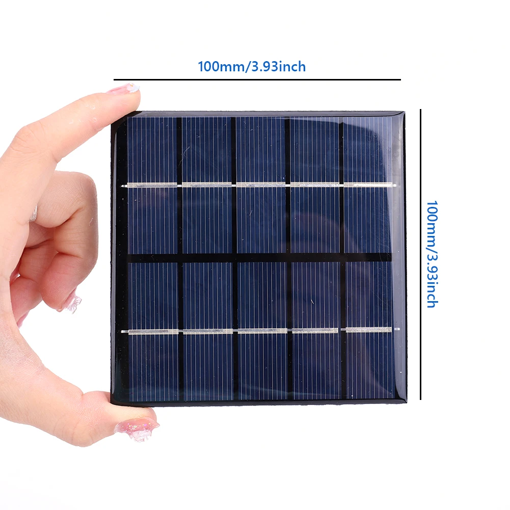 1.2w painéis solares ao ar livre saída usb policristalino solar portátil painel de carregamento fonte de alimentação móvel para carregador 3.7 baterias