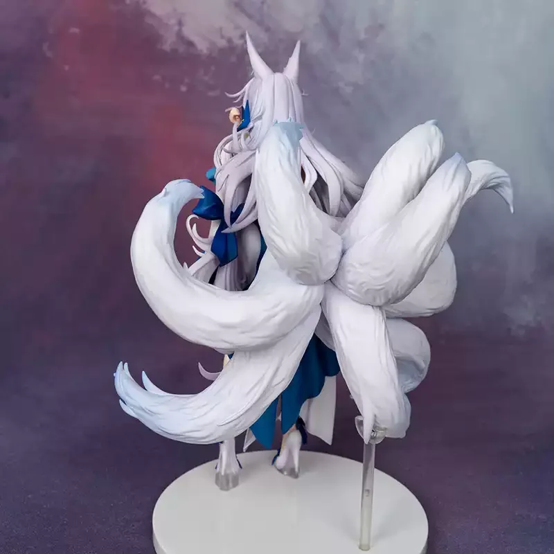 28.5cm azur lane shinonome tsukuyomi juya figura de ação pvc estatueta vestido besta orelha jogo modelo desktop ornamento menino brinquedos presentes