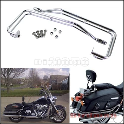 Motorcycle Steel Twin Rail Saddlebag Guard Kit For Harley Road King Electra Road Street Glide FLHR FLHTC FLHX FLTR 2009-2013