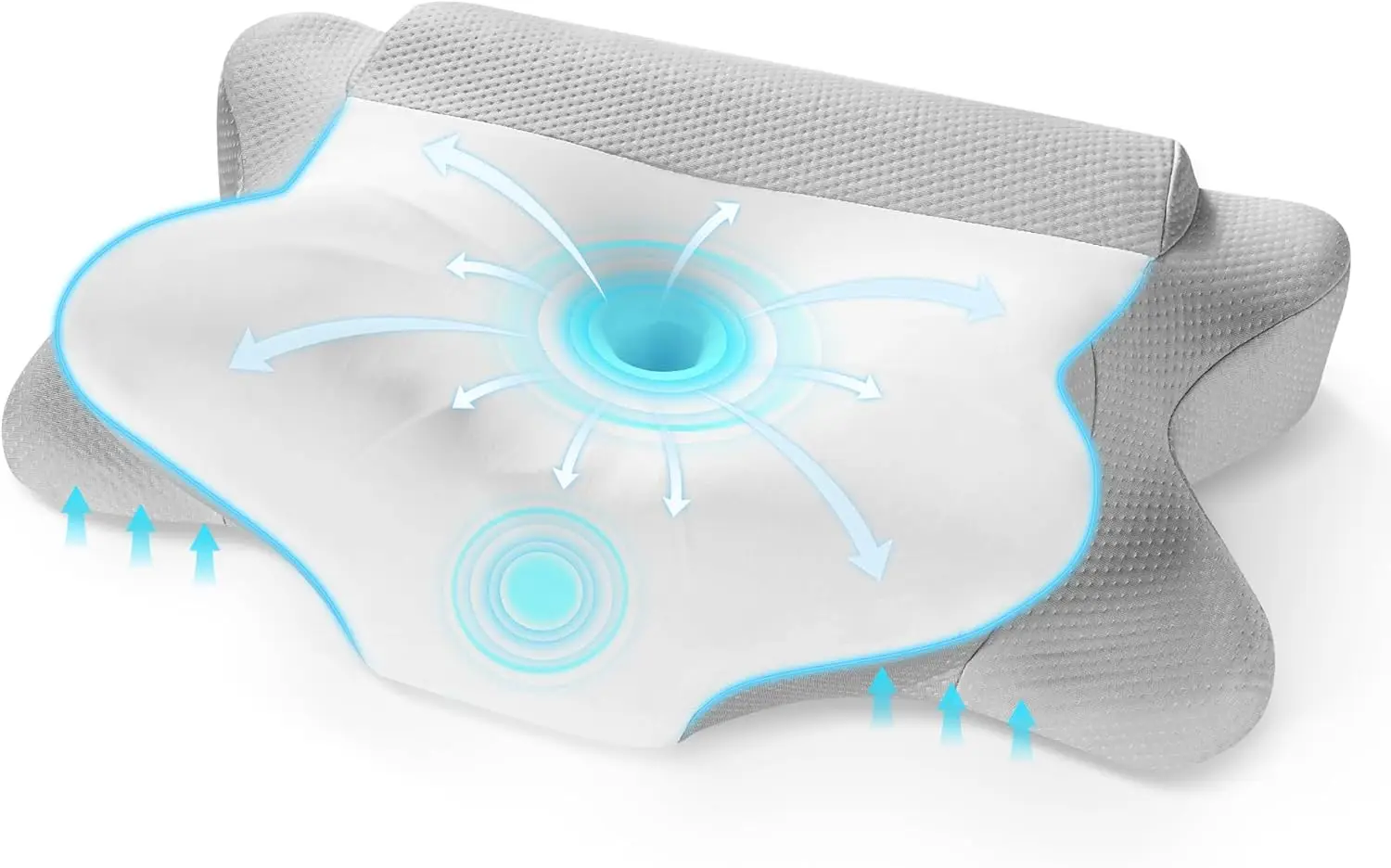 

Шейная подушка для облегчения боли в шее, контурная пена с эффектом памяти и охлаждающей наволочкой