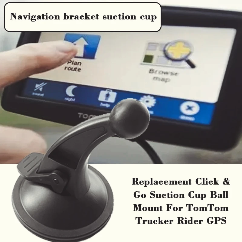 Black Suction Cup Mount Bracket For Tomtom GPS Navigator Handheld GPS Universal Navigator Suction Cup Bracket Car Accessories - view 3