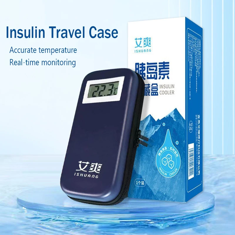 

Insulin Travel Case Insulin Pen Cooler Travel Case with 2 Ice Packs Diabetic Medication Insulated Cooling Bag Diabetic Supplies