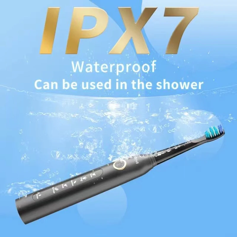 Fairywill 전동 칫솔 소닉 방수 USB 충전식 교체 브러시 헤드 스마트 타이머 성인 홈 FW-507