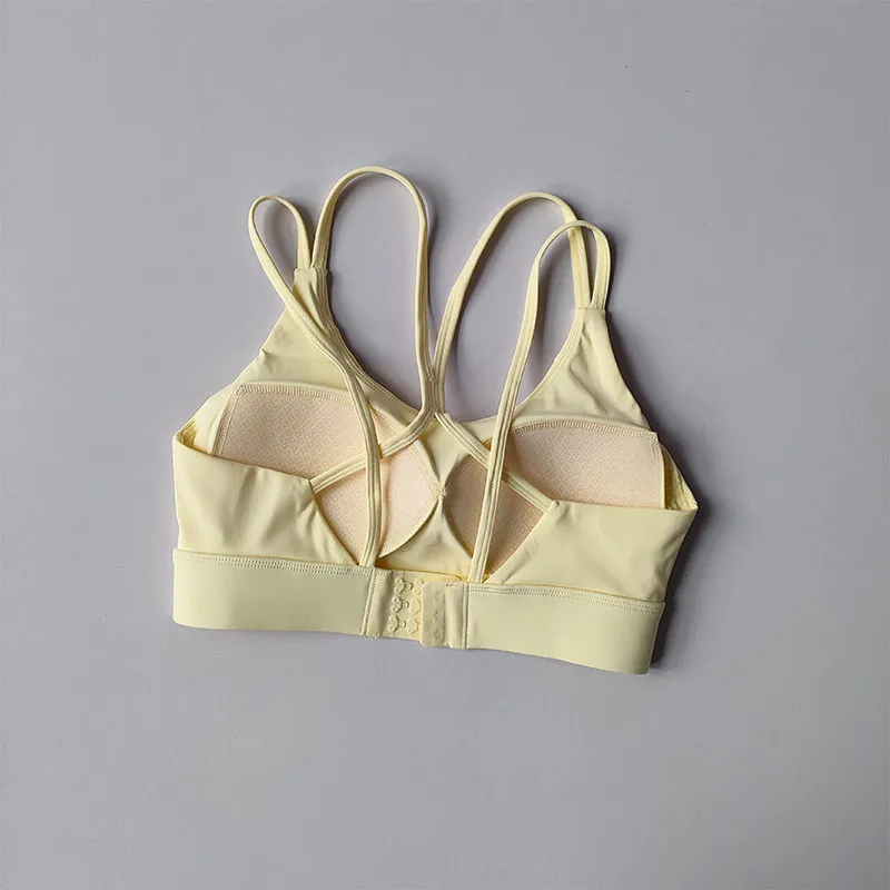Hochintensiver Fitness-Sport-BH, stoßfest, verhindert Durchhängen, integrierter Stil, Laufunterwäsche, Kontrast-Weste-Top für Frauen – Detail 25