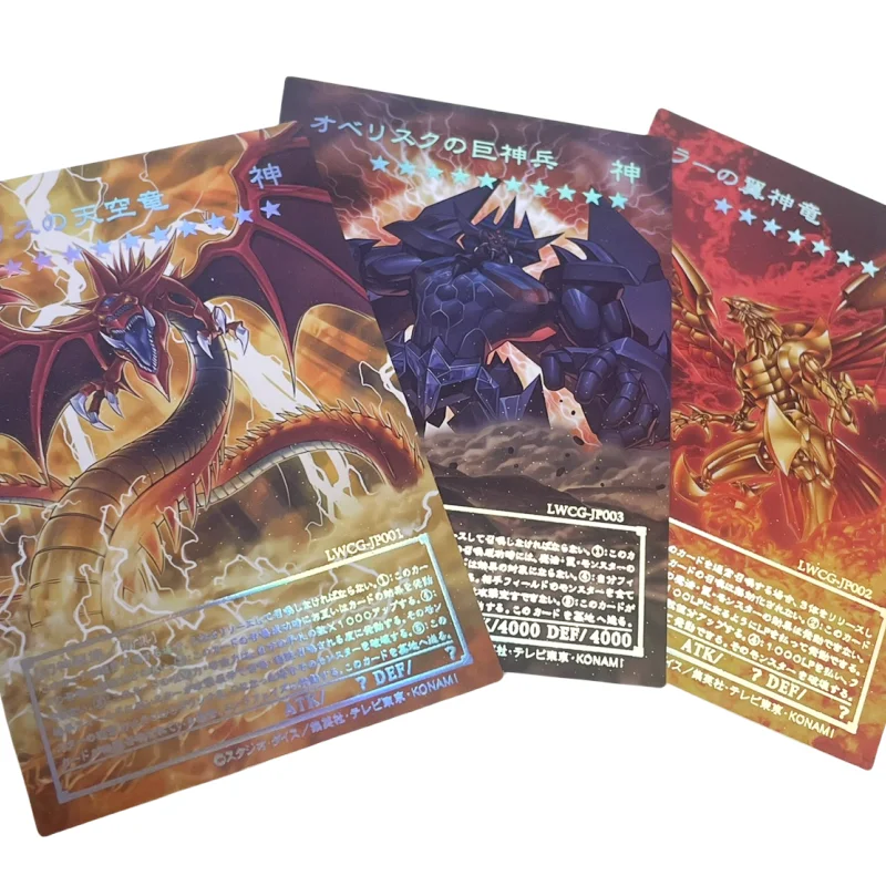 

1Pcs/Set Yu Gi Oh Card ACG Egyptian God Slifer the Sky Dragon Anime Game Characters Self Made Collection Laser Embossed DIY Card