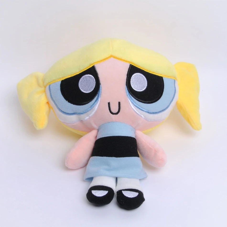 HOT kawaii Cartoon anime  Girls Plush Toys Cute Blossom Buttercup Bubbles stuffed Plush dolls brithday Gifts For kids wholesale