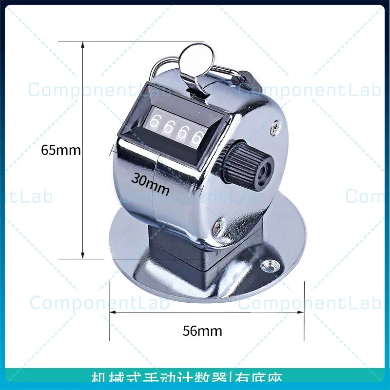 2pcs Laboratory Export-Grade Four-Digit Mechanical Manual Metal/Cell Counter