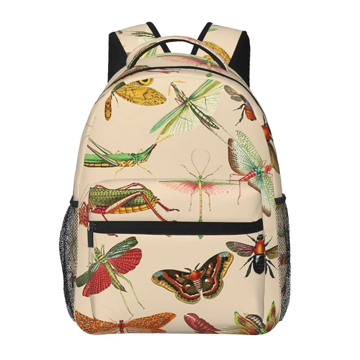 

Vintage Bugs And Insects Illustration Backpacks Boys Girls Bookbag Children School Bags Cartoon Laptop Rucksack Shoulder Bag