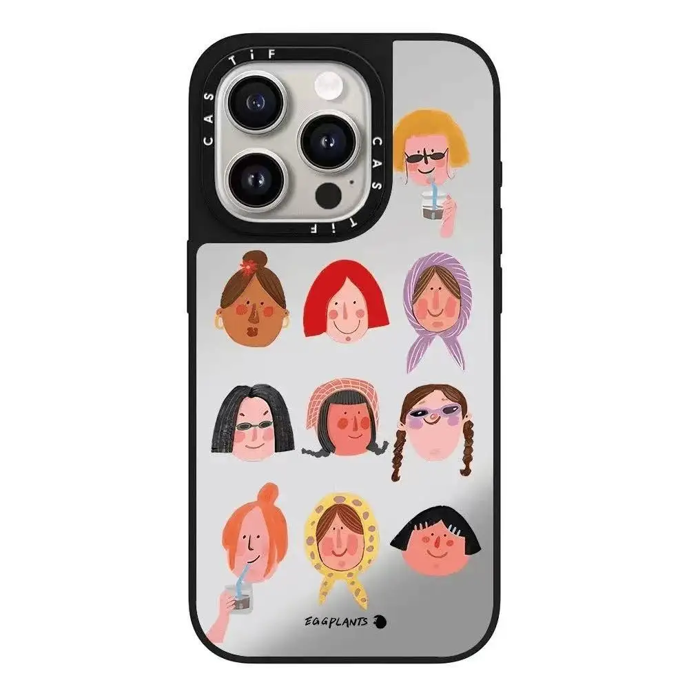 For iPhone 16 pro Max Eggplants Collaboration Edition Waterproof Case - Durable Protective Shell for Apple iPhones