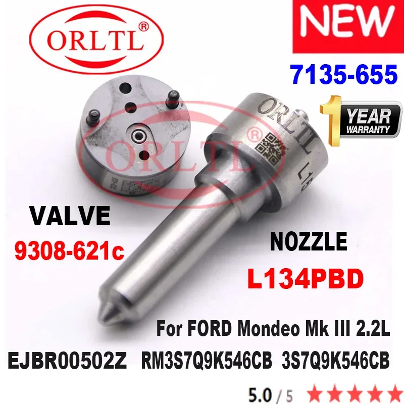 Repair Kits 7135-655 L134PBD Nozzle +VALVE 9308-621C For FORD EJBR00502Z RM3S7Q9K546CB 3S7Q9K546CB