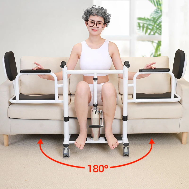 Bedridden elderly lifter, multifunctional paralyzed patient, bathing chair, disabled nursing home nursing, hydraulic lifting