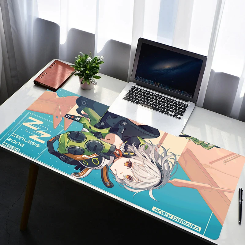 

Gaming Mouse Pad Computer Zenless Zone Zero Anby Demara Desk Mat Table Keyboard Pad Laptop Rubber Non-slip Back Mousepad Cushion