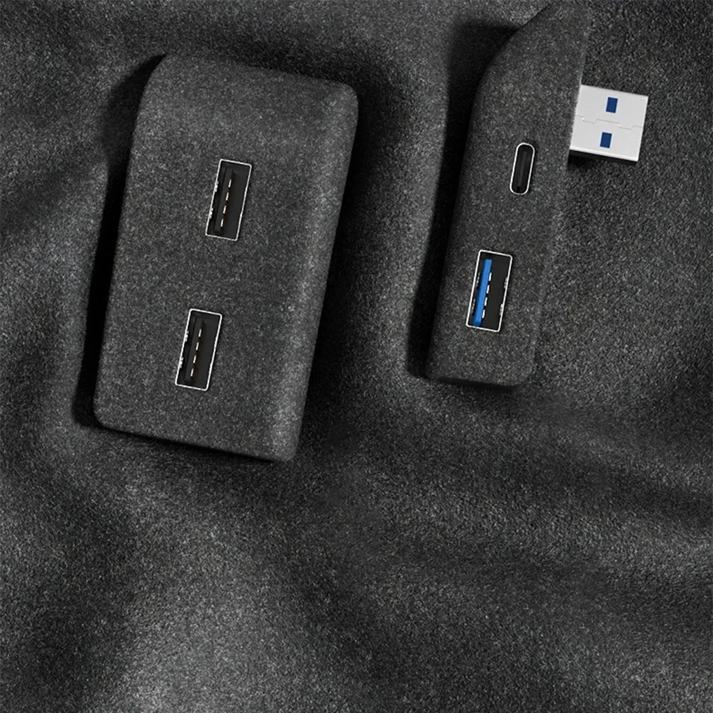 테슬라 모델 3 Y용 USB 션트 허브 도킹 스테이션, 퀵 차저 3 USB 션트 허브 플로킹 어댑터 전원 공급 분배기 썸네일 2