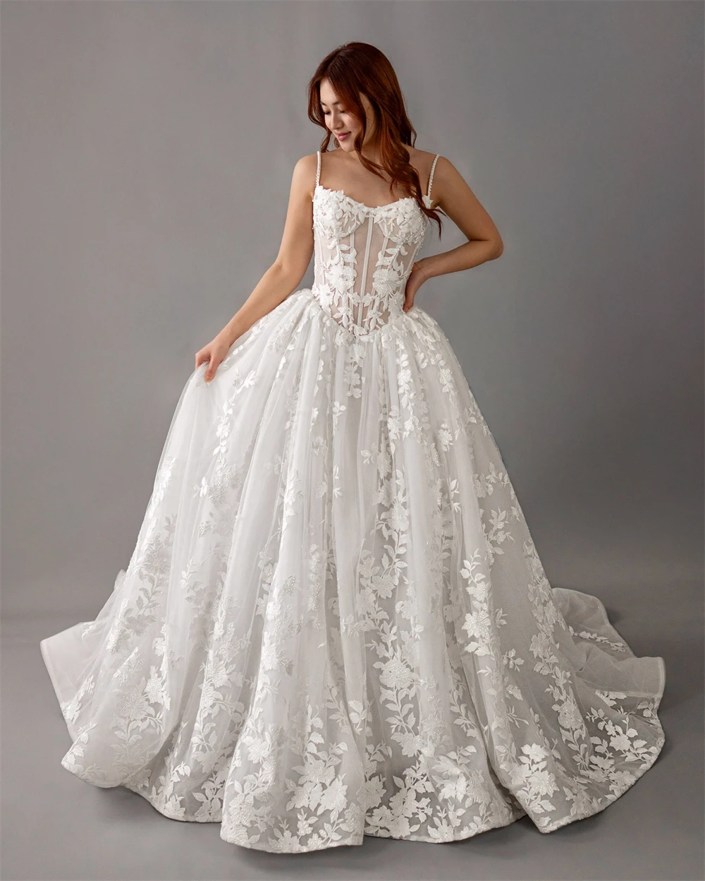 

Customized Elegant White Organza Wedding Dress Sexy Sweetheart Sleeveless Bridal Gown Boho A-Line Court Train Vestido De Novia