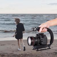 U-Shaped Bracket Camera Hand Grip Stabilizer for Outdoor Photography and Videography