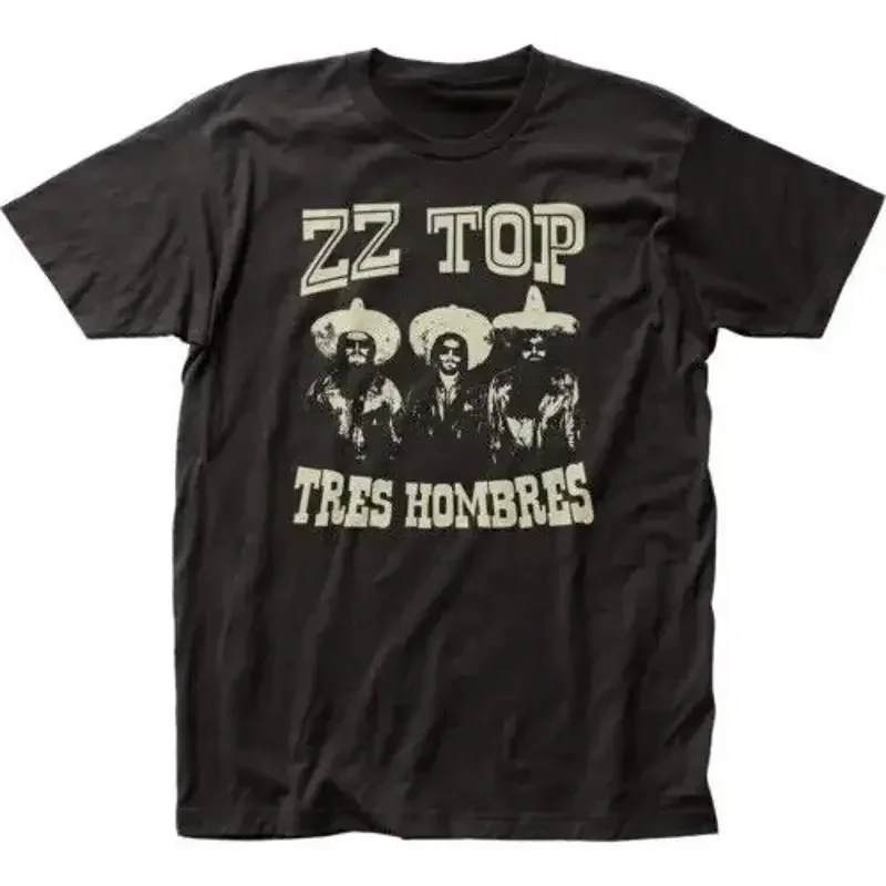 Camiseta negra con licencia de la gira de conciertos de ZZ Top Classic Rock Band
