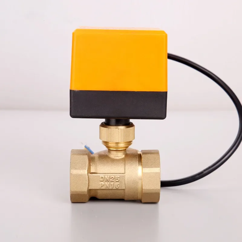 

DN15/DN20/DN25 Electric Motorized Brass Ball Valve DN20 AC 220V 2 Way 3-Wire with Actuator New Drop ship Dls HOmeful